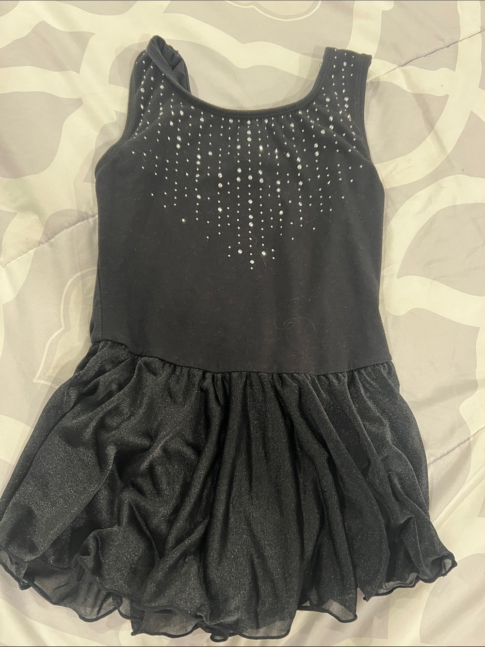 More Than Magic Black Sparkle Dance Tutu Dress size large 10/12